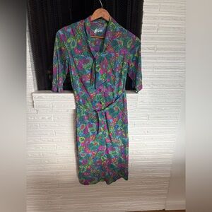 Vintage 1950s Pat Perkins floral dress